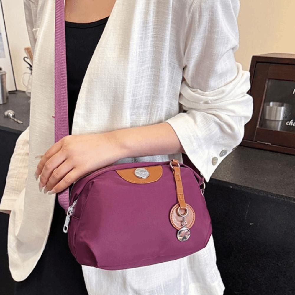 Waterproof Shell Nylon Crossbody Bag Casual Mobile Phone Bag Messenger Shoulder Bag  Travel