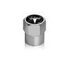 4Pcs Metal Car Logo Wheel Tire Hex Valve Caps Stem Case Covers For Tesla Model S Model X Model Y Cybertruck Model 3 Model Y