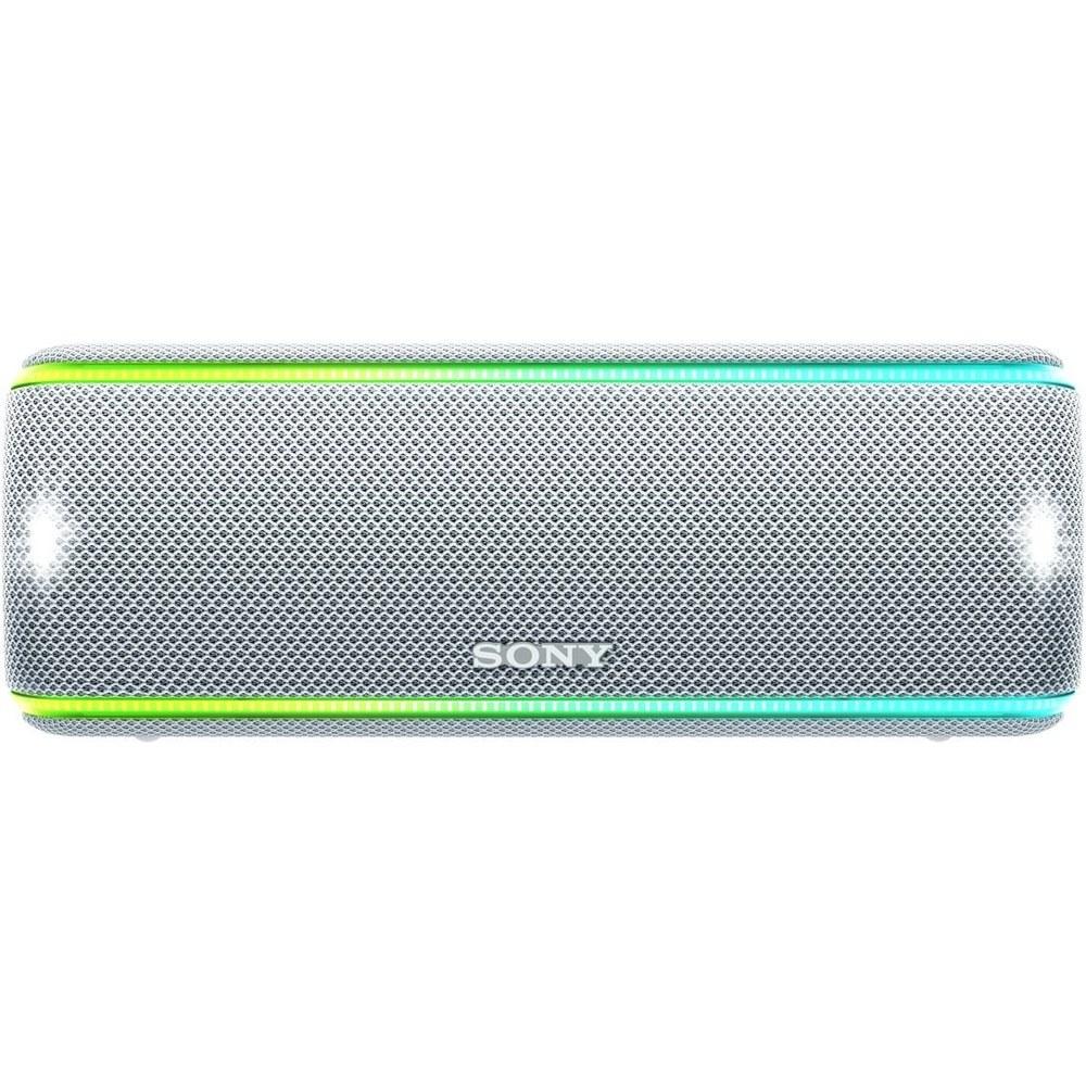 Sony Wireless Portable Speaker SRS-XB31 Waterproof Dustproof Rustproof Bluetooth Lighting App Compatible White 2018 Model