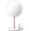 WEECOC LED Makeup Actress Tabletop Mirror with Adjustable Magnetic Rechargeable Metal Bracket 10x Mirror, Mirror, LED, Brightness, Adsorption,