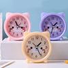 Будильник Милый Мультяшный Форма Бесшумный Движение Питание От Батареи Портативный Будильник Украшение Спальни