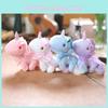 Cute And Cuddly Unicorn Plush Keychain Fluffy Pony Bag Accessory Key Holder