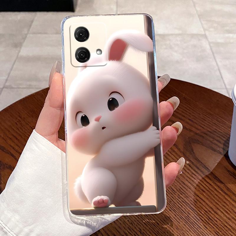 Casing For Motorola Moto G84 G85 5G Case Aesthetic Fashion Cute Cat Astronaut Soft Silicone Back Cover Transparent Phone Case