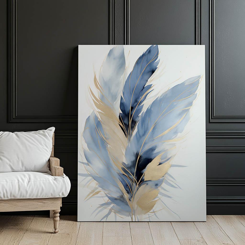 Elegancja Piór Elegancja Piór, 50X70 Cm, Bez Ramy, Płótno Premium Na Blejtramie