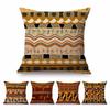 Exotic Africa Design Pattern African Hunting Animals Geometric Decorative Sofa Throw Pillow Case Cotton Linen Chair Cushion Case