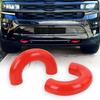 2 Pieces Tow Hooks Covers Tow Hook Sleeve for Ford F150 2004-2024 Red