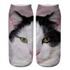 Realistic Cat Face Socks 3D Cat Print Animal Socks Breathable Funny Casual Socks Gag Gifts for Cat Lovers Men Women