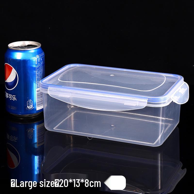 Heat-Resistant Rectangular Fresh-Keeping Lunch Box - Microwave Safe Food and Fruit Storage.