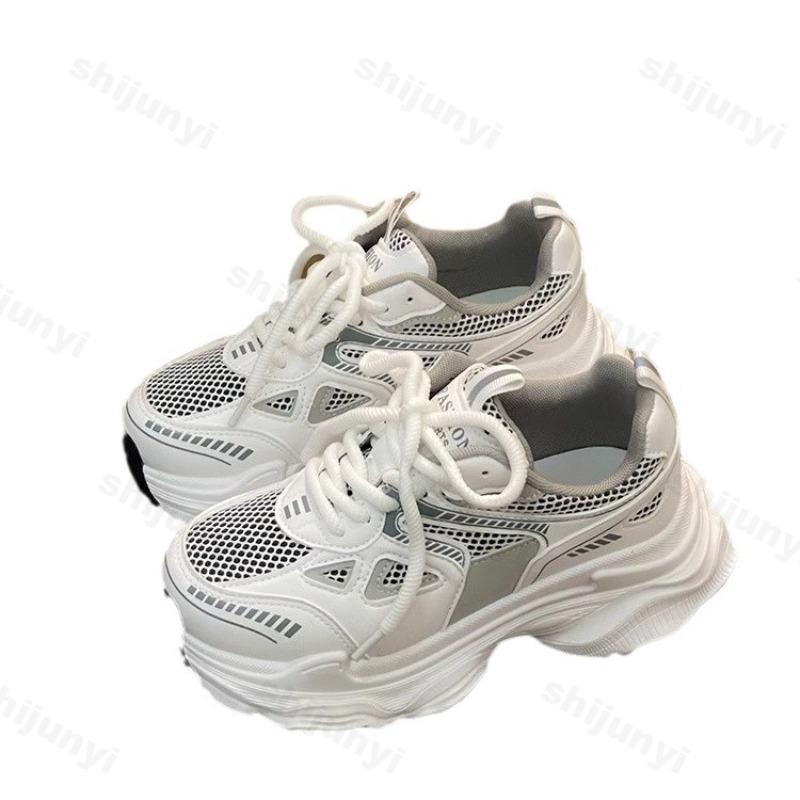 Модные женские повседневные кроссовки 2025 Осень Модная платформа Нескользящая Толстая подошва Спортивная обувь Удобная Повседневная спортивная обувь Zapatos Mujer