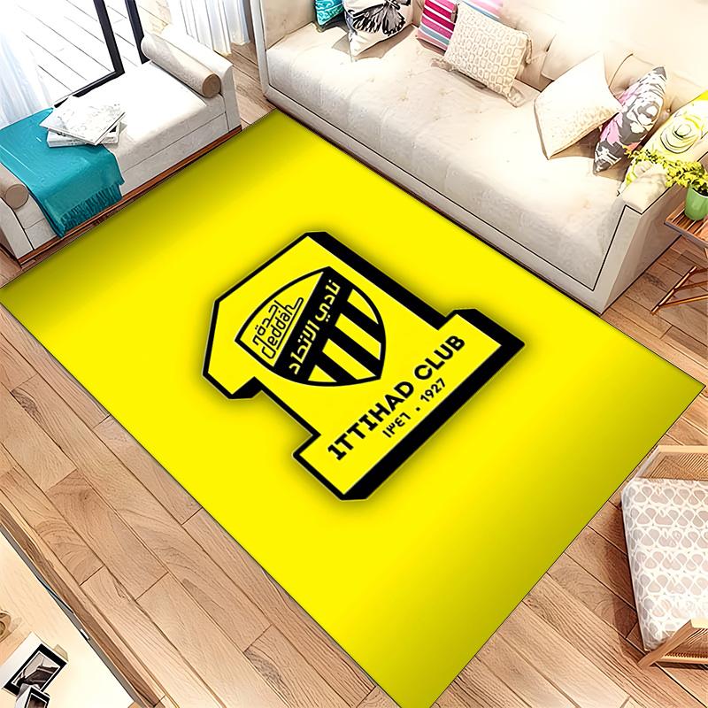 Ittihad Club (14) Rug Suitable For Living Rooms Bedrooms Computer Rooms Dining Areas And Placement Under Tables And Chairs Also An Ideal Choice For Of
