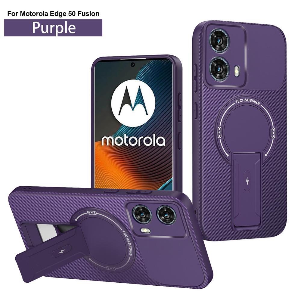 Роскошный бронированный чехол для Motorola Moto Edge 50 Fusion 5G с беспроводной зарядкой Magsafe для Edge50 Fusion, магнитный держатель-подставка