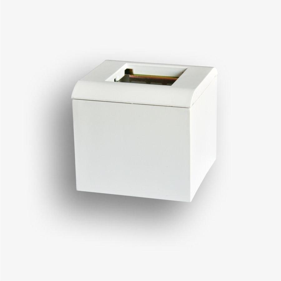 Surface-mounted housing, 65mm deep, 2-module, for 45x45 equipment