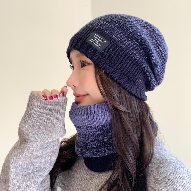 Новые теплые зимние шапки унисекс с плюшевой меховой подкладкой, стильная разноцветная шапка-бини для женщин, модный открытый лыжный теплый костюм с напуском