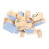 16pcs Delicate Carving Wooden Rubber Stamp Set Clear Imprint Rectangle Stamp Set  For DIY Crafts
