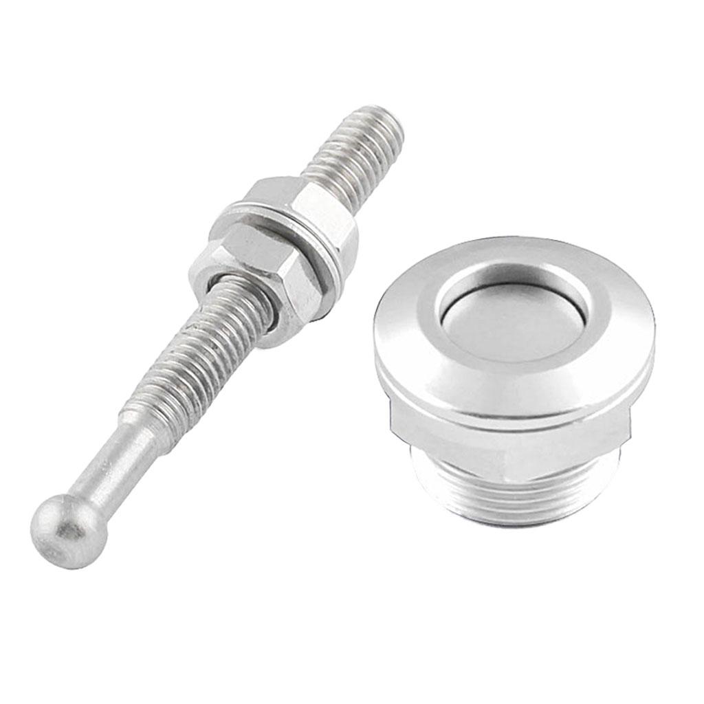 1Pc/4Pcs 22mm Universal Car Push Button Bonnet Hood Pins Kit Aluminum Quick Release Latch Bumper License Plate Lock Clip