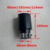 1Piece Matte Black Stainless Steel Car Muffler Tip System Pipe Universal Exhaust Tip For VW GTI MK7 Golf 7 Exhaust Nozzle