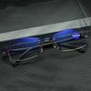 Rimless Diamond-cut Reading Glasses Anti-blue Light and Blue Film Integrated for Women Men Full Degree +1.0 +1.5 +2.0 +2.5 +3.0 +3.5 +4.0