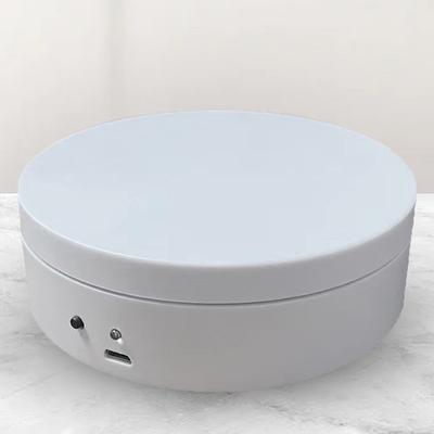 Вращающаяся на 360 градусов моторизованная подставка для дисплея 12 см Электрический поворотный стол Зарядка от USB/Работа от батареи для модели торта 3D-изображений