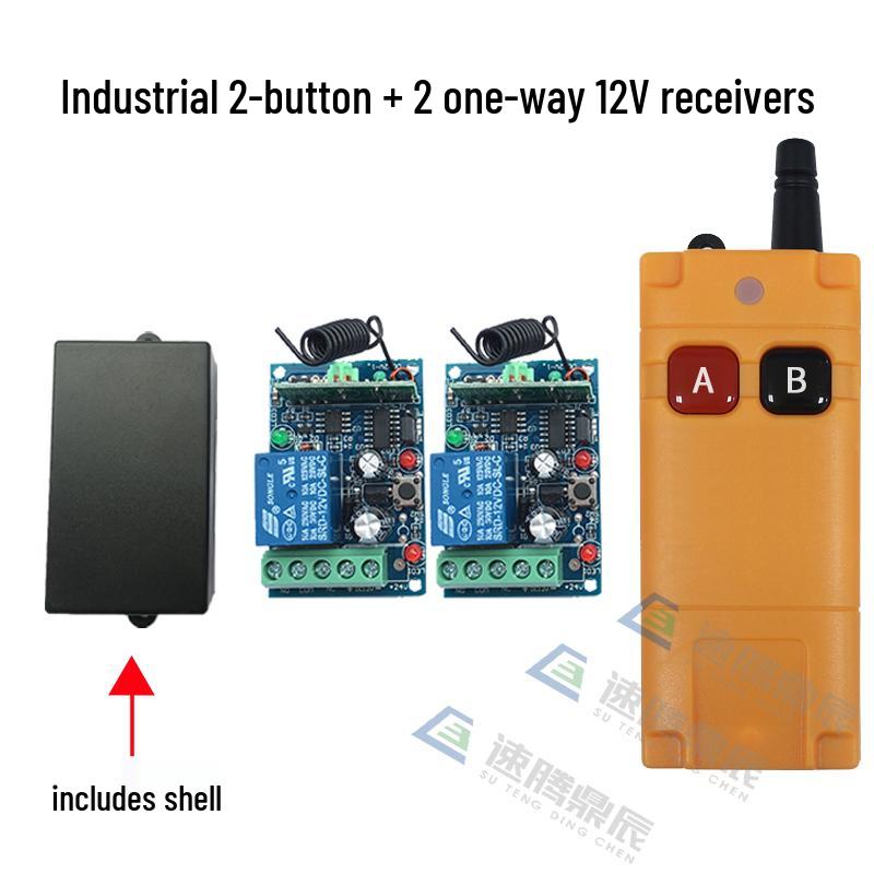 Waterproof Wireless 2-Button Remote Control Switch for 220V/380V Water Pump Motor