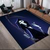 Grim Flannel Pattern Square Carpet,Area Rug,Carpet Rug for Living Room Bedroom Sofa Playroom Decor,Non-slip Floor Mat
