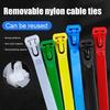 100Pcs Self-Locking Nylon Cable Ties Adjustable Multi-Purpose Wire Strap Home Office Workshop Indoor Outdoor Heavy Duty Zip Tie Wrap