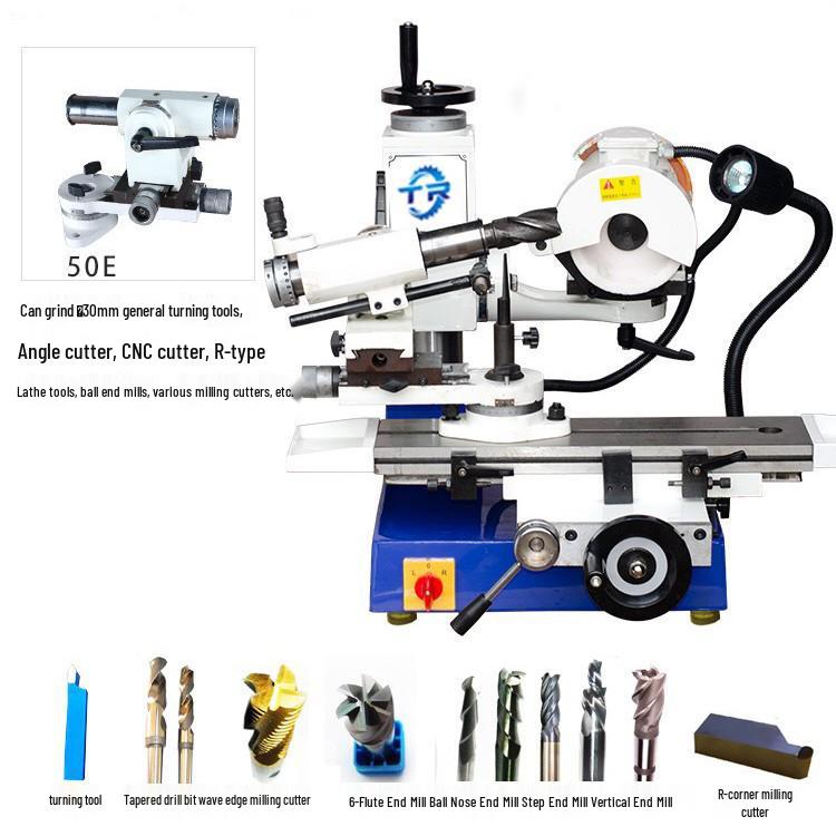 6M Versatile Tool Grinder with 50E Milling, Spiral Flute R-Type Lathe Quick Sharpener