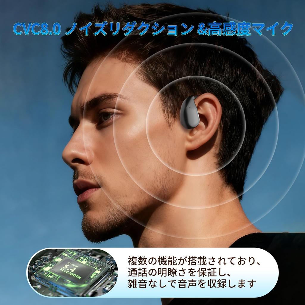 Беспроводные наушники-вкладыши Bluetooth Эволюция костной проводимости Air Без утечки звука Светодиодные До 80 часов звучания Мгновенное касание Компактные и совместимые