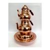 Embroidered Copper Teapot Set With Ottoman Stove (no:2)