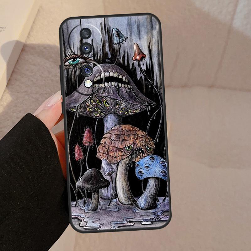 Странный психоделический гриб Чехол For Honor Magic V5 5 6 7 Pro Для Honor 200 400 Lite 50 70 90 X8a X8b X9a X9b X9c Чехол