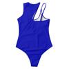 Solid Hollow Out One Shoulder Swimwear Women Summer Bathing Suits One Piece Swimsuit Sexy Bikini Beachwear