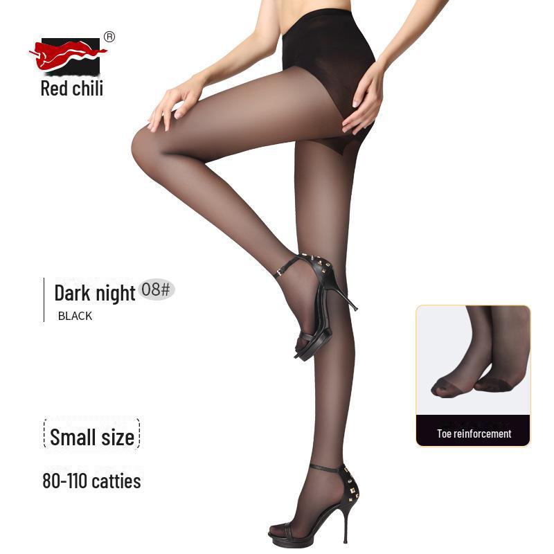 Red Pepper женские прочные чулки 30D из тонкого бархата - сексуальные черные шелковые колготки для красивых ног