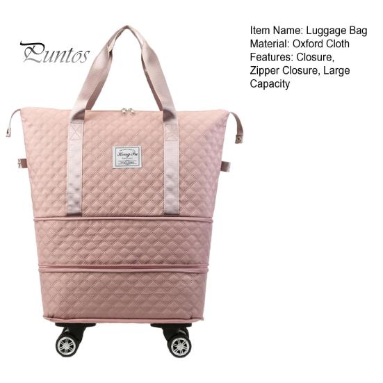 Расширяемая складная дорожная сумка, чемодан, застежка-молния, большая вместимость, водонепроницаемая, износостойкая, универсальная, со съемными колесами