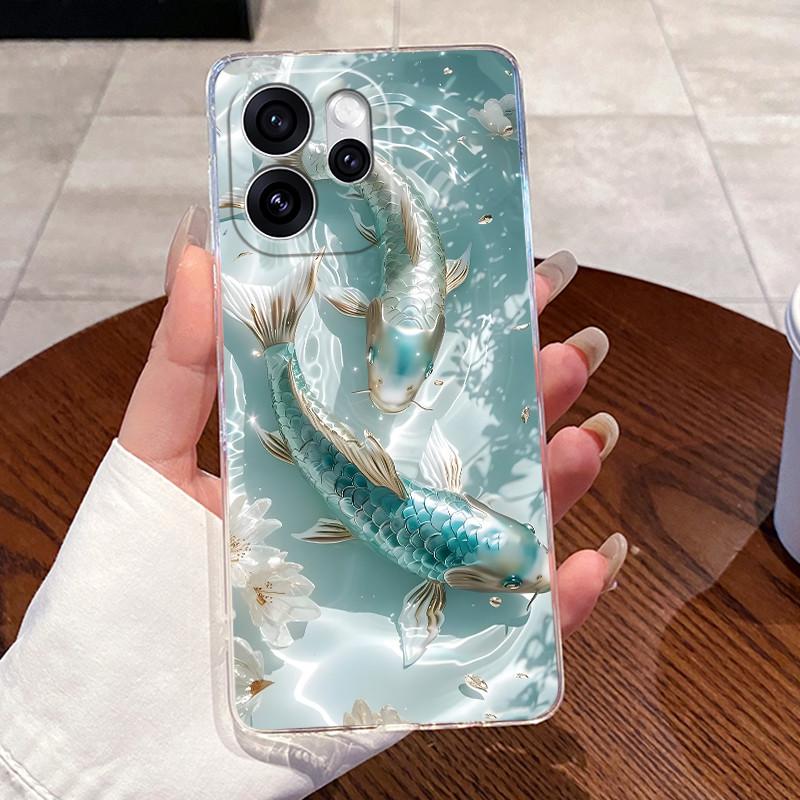 Для Oppo Reno 15F 15FS 5G Чехол Прозрачный Роскошный Милый Сердце Любви Кролик Смешной ТПУ Мягкий Силиконовый Чехол Для Oppo Reno 15 FS 2025 Чехол
