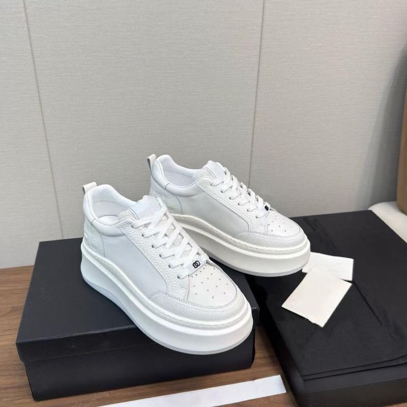 Little White Shoes Women's 2 Spring and Summer New Platform Panda Shoes Heightening Sports Shoes Comfortable and Breathable Casual Shoes