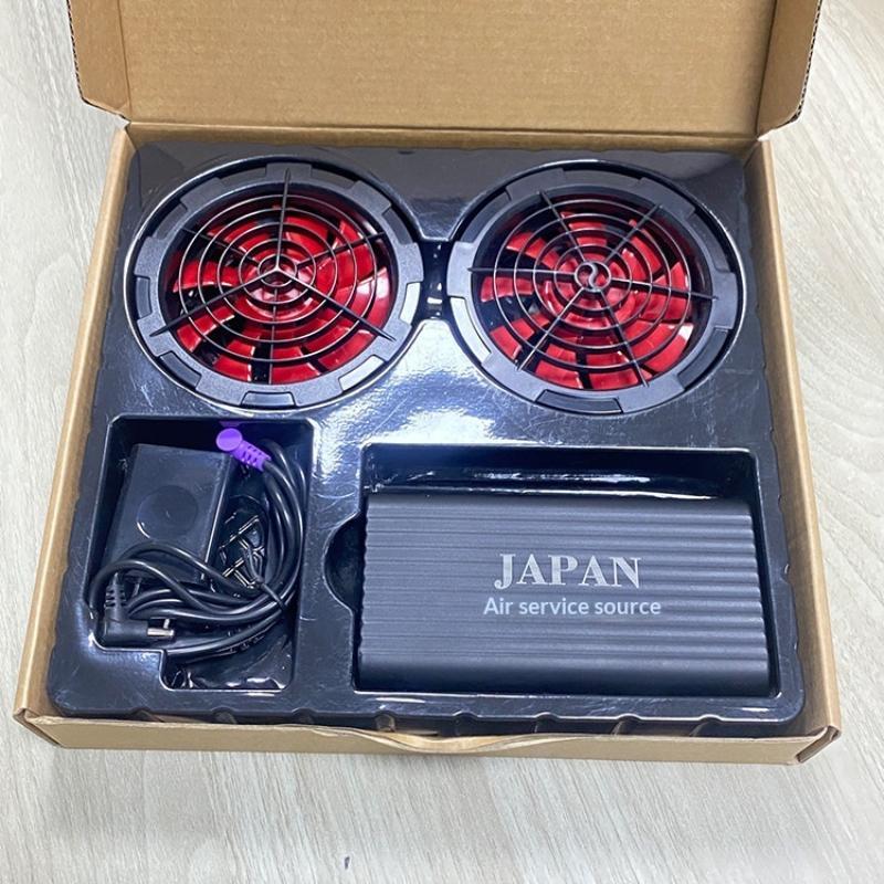12V Cooling Air Conditioner Workwear Adjustable Fan Long Endurance Battery Full Set for Outdoor Exhibition Staff
