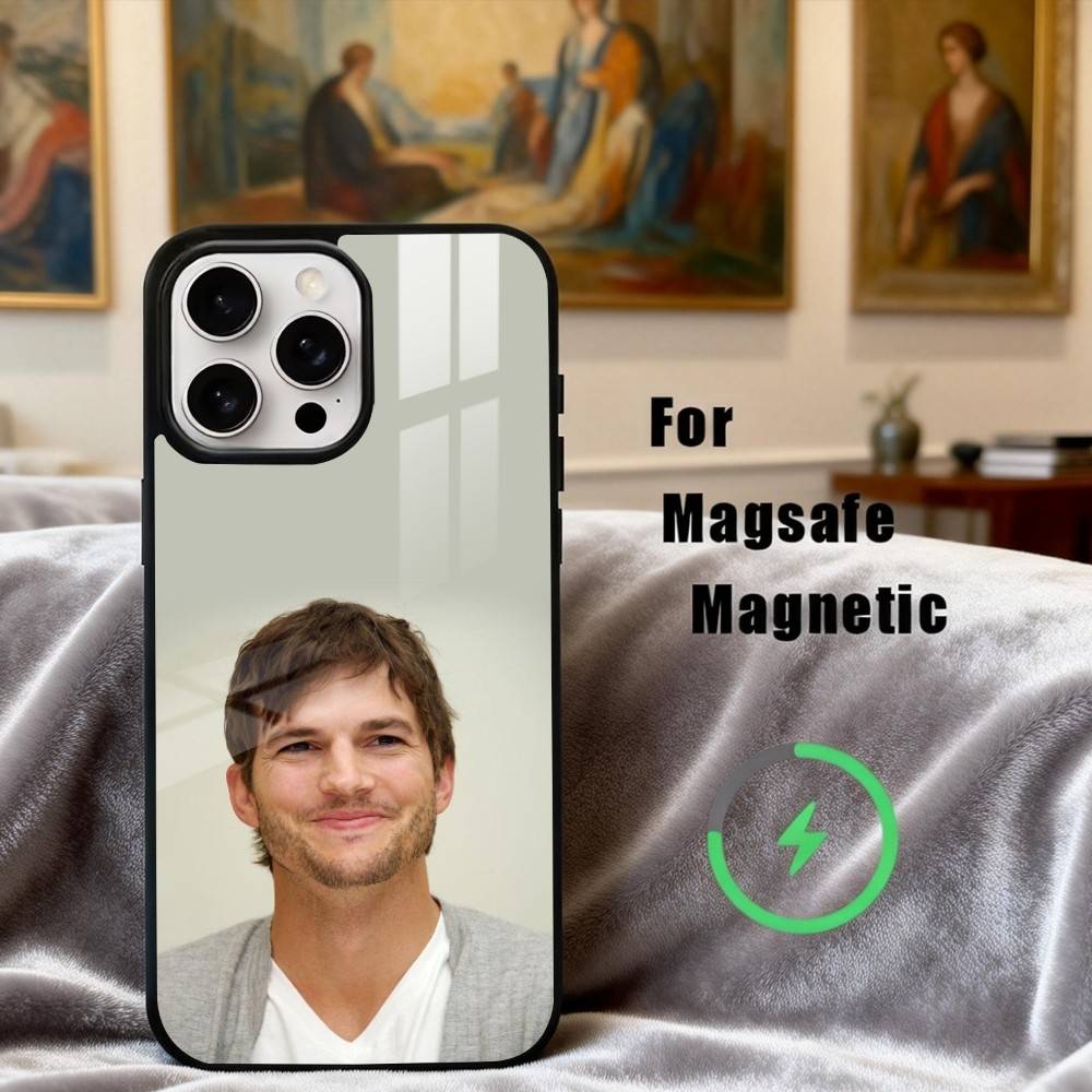 A-Ashton-N Attractive K-Kutcher-R Phone Case For iPhone17,16,15,14,13,12,11 Plus,Pro Max Magnetic For Magsafe Wireless Charging