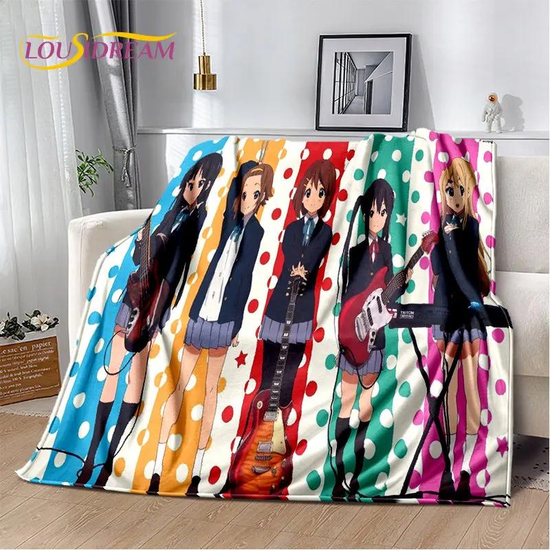 K-ON Cartoon Cute Lolita Kawaii Girls Мягкое плюшевое одеяло, фланелевое одеяло, плед для гостиной, спальни, кровати, дивана, пикника