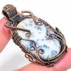 Dendrite Opal Handmade Copper Wire Wrap Jewelry Pendant 2.36" G0a25