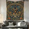 Anubis Wall Tapestry Aesthetic Wall Hanging Printed Fabric Blanket Decorative Tapestries for Bedroom Living Room Home Decor