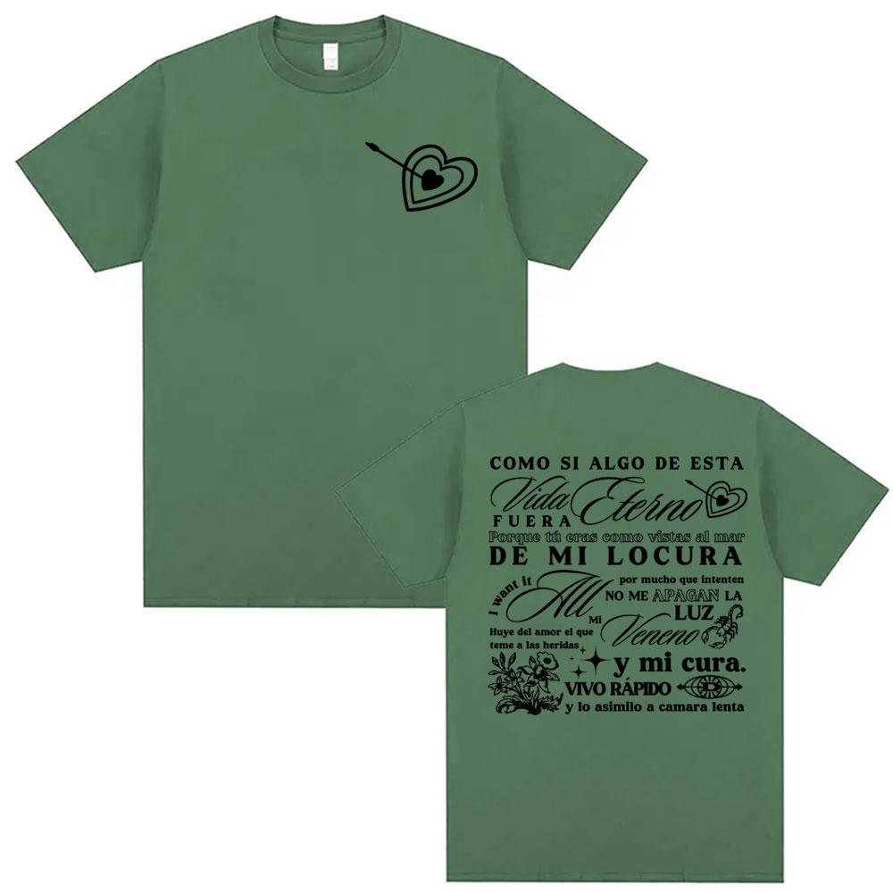 Rapper Delaossa Album Letters Print Tshirts Men Women Casual 100 Cotton Oversized T Shirt Harajuku Hip Hop High Street Tshirt