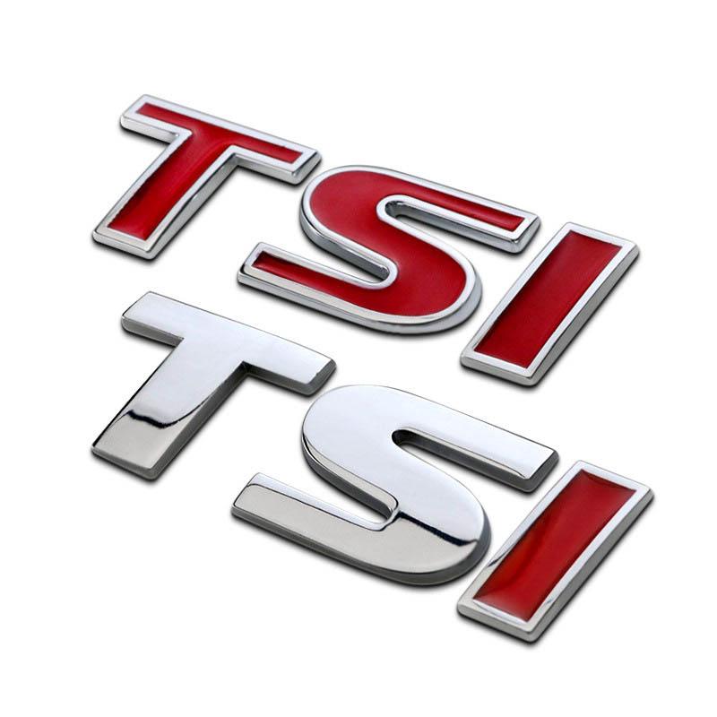 1Pc Metal Letters For Car Golf 7 TSI VW Jetta Polo 5 6 Tiguan Passat MK7 MK6 TSI Logo Emblem Sticker Trunk Accessories