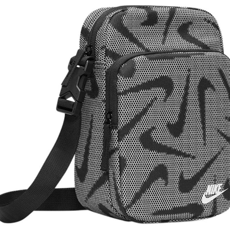 Nike Fabric Crossbody Bag Regular Unisex Black White Casual DQ5738-010