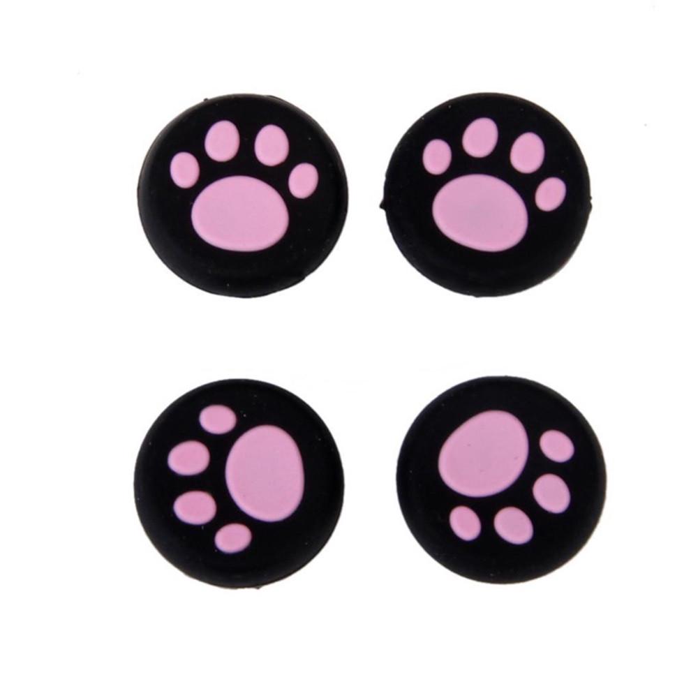 1 Pairs Cat's   Silicone Gel Thumb Grips Caps For   Controller