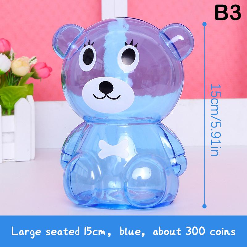 1 шт. Детская копилка, банка для конфет, копилка, прозрачная пластиковая, креативная копилка, коробки для денег, домашний декор