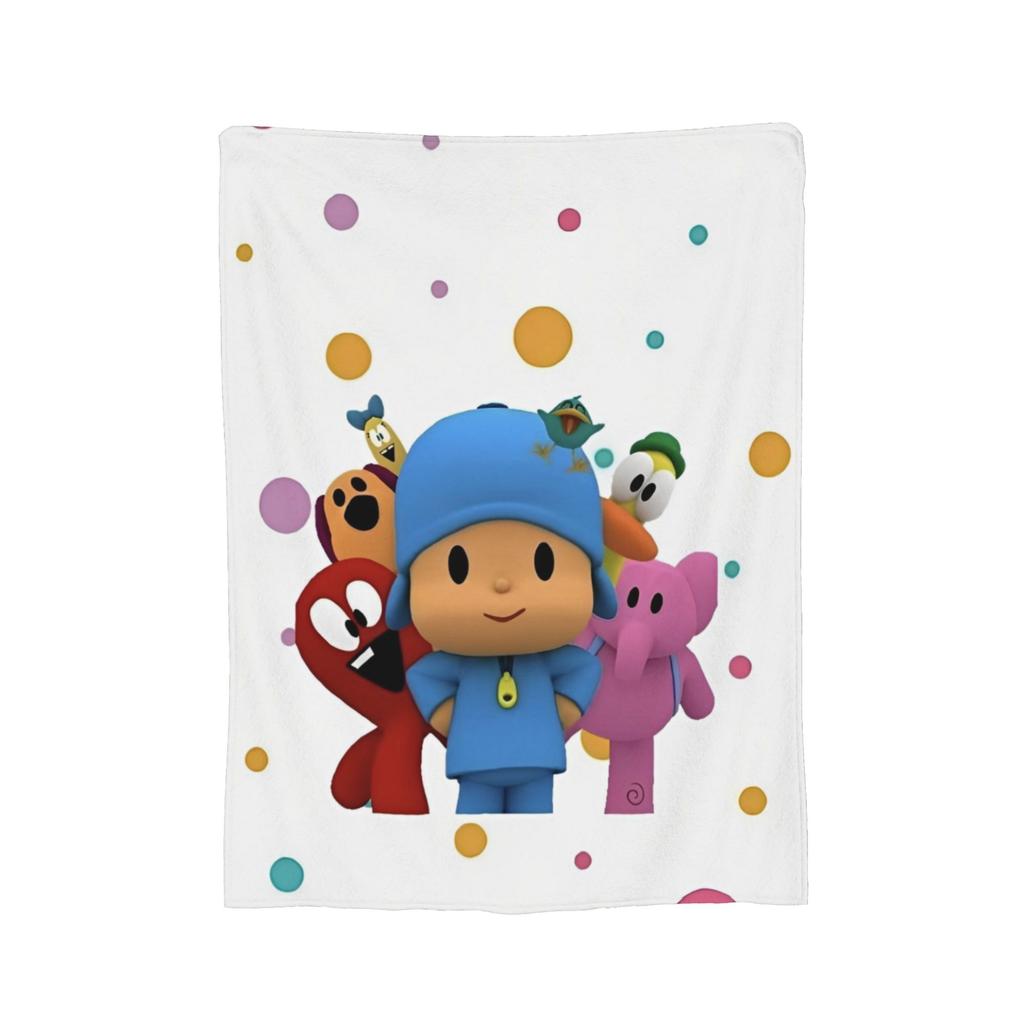 Флисовое одеяло Pocoyo Мультяшное Забавное Плед Для Дома El Дивана 125*100 см Покрывало,