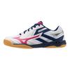 Mizuno Wave Kaiserburg 8 Wide White Navy Pink женские кроссовки Gum 81GA242004