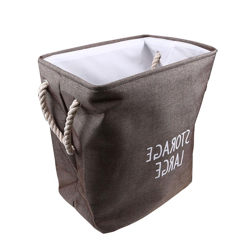 Большой складной органайзер для хранения, складная прочная тканевая корзина для хранения с ручками для одежды, игрушек, детской, дома, спальни