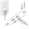 Kashimura Compact Switch with Lightning Surge Protection, 4 AC Power Strips, 1 USB-A, and 1 USB-C, PD20W Charging Support, 1.2m, NAC-058
