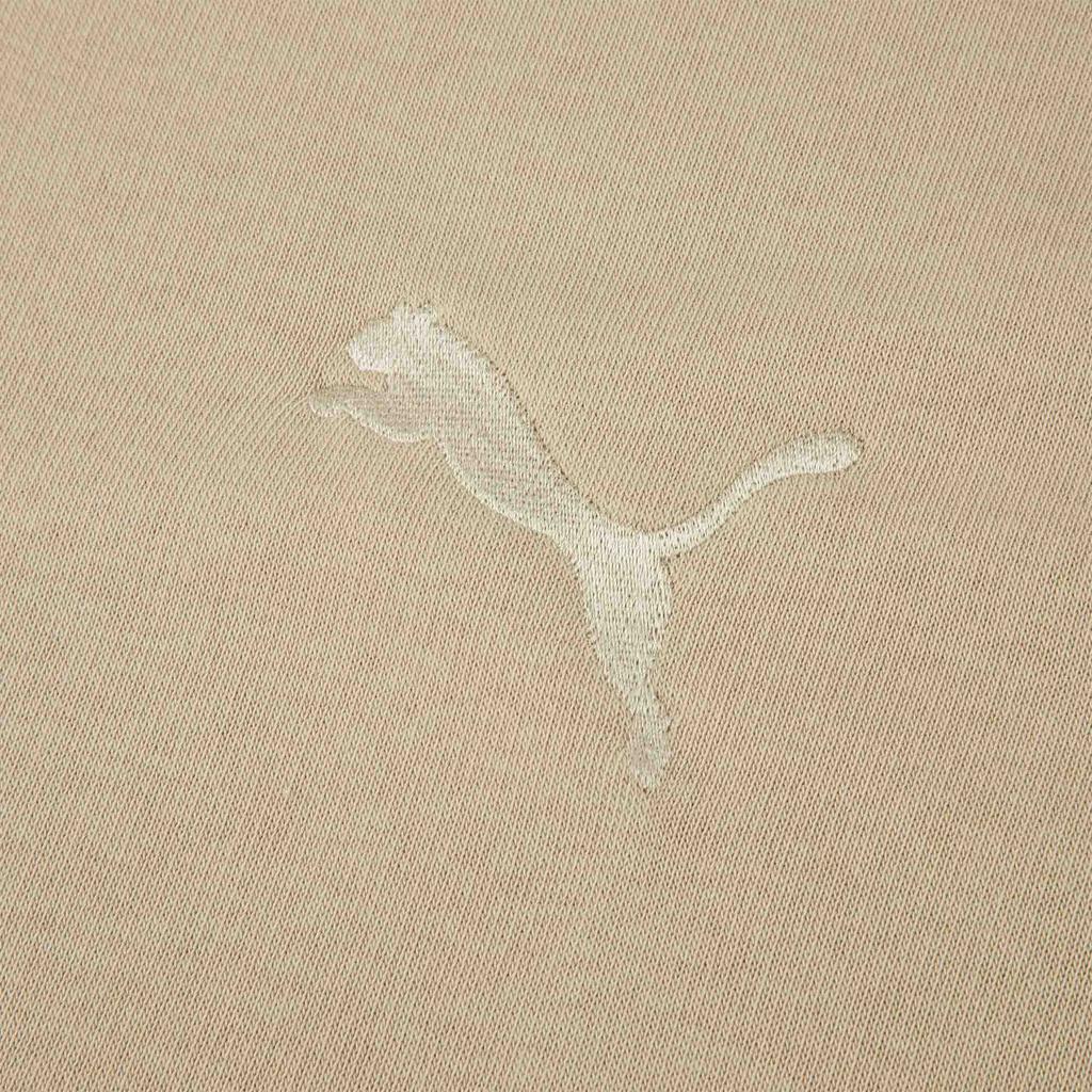 Puma Однотонный повседневный спортивный свитер с круглым вырезом, винтажная толстовка для мужчин, цвет поджаренного миндаля 677222-83