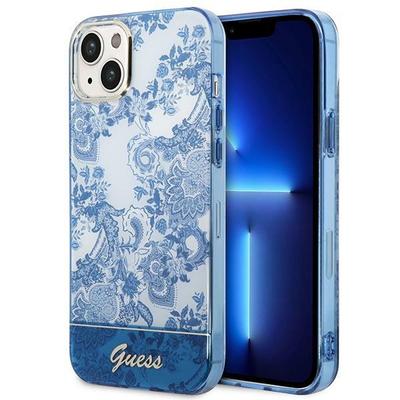 Guess Guhcp14Mhgplhb Iphone 14 Plus / 15 Plus 6.7 Синий/Blue Твердый чехол Коллекция Фарфор